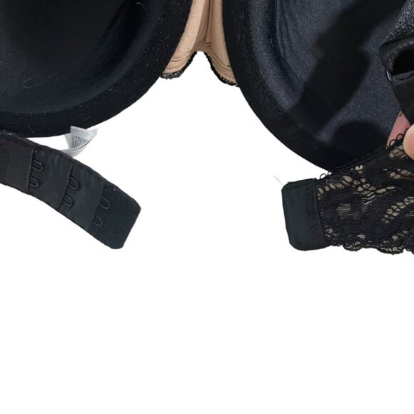 Wacoal bra women's 32DDD black lace lightly padded - Picture 7 of 9